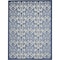 Homeroots 8 x 11 ft. Gray & Blue Indoor & Outdoor Area Rug 385009 - alternate 1